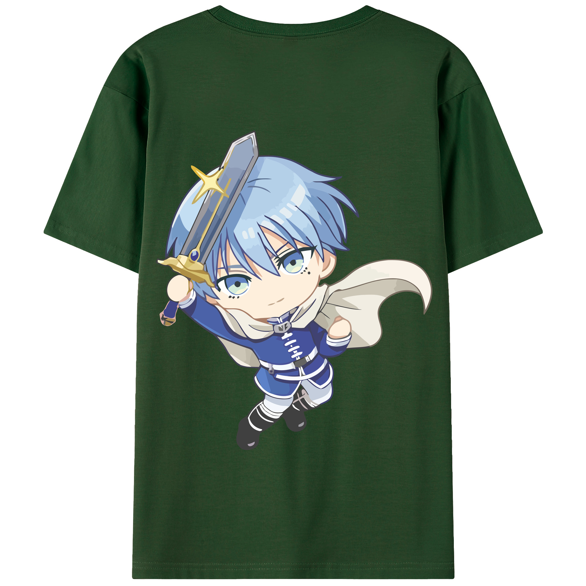 （画像用） 葬送のフリーレン Frieren 綿100％半袖Tシャツ（背面プリント）